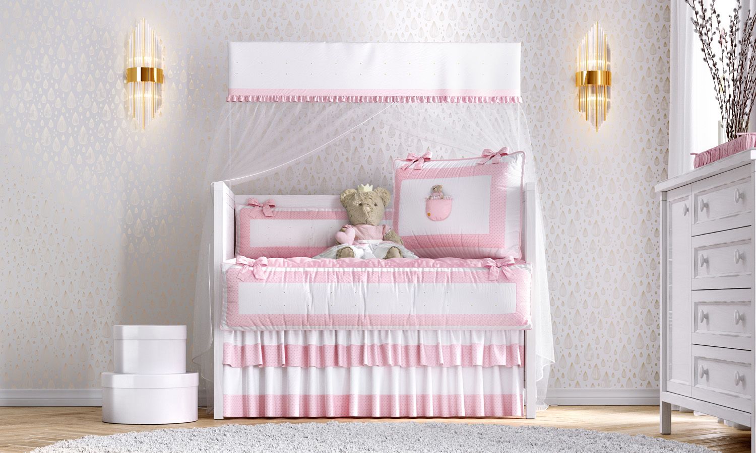 Kit Berço Ursinha Princesa