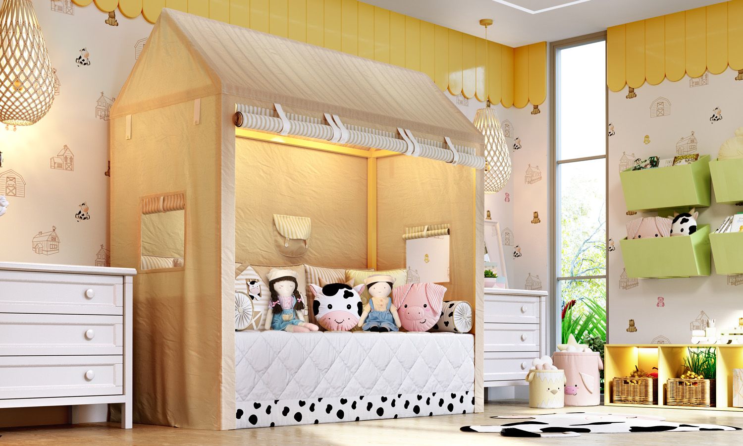 Kit Cama Babá Fazendinha