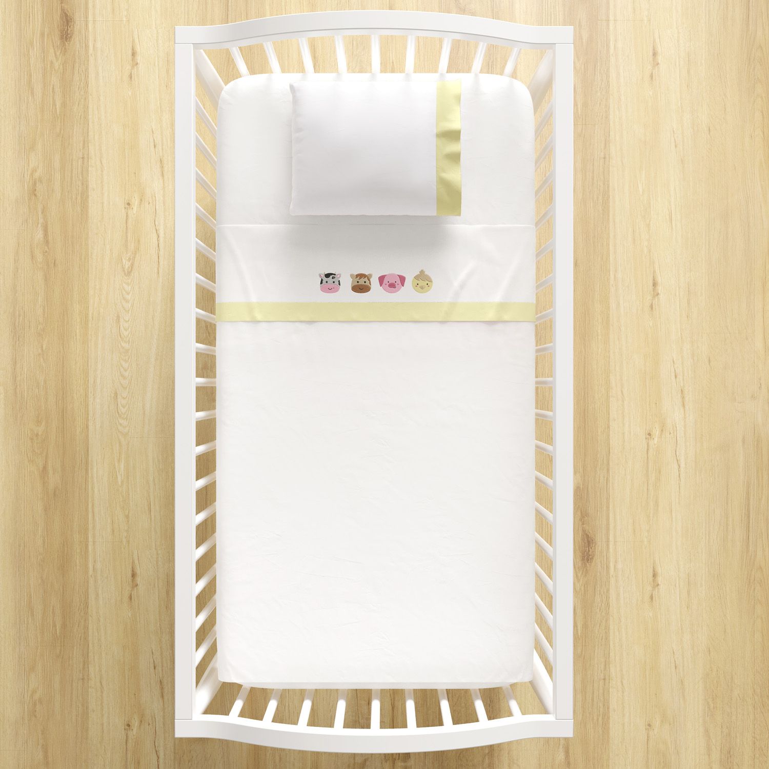 Jogo de Lençol Berço Fazendinha 3 peças