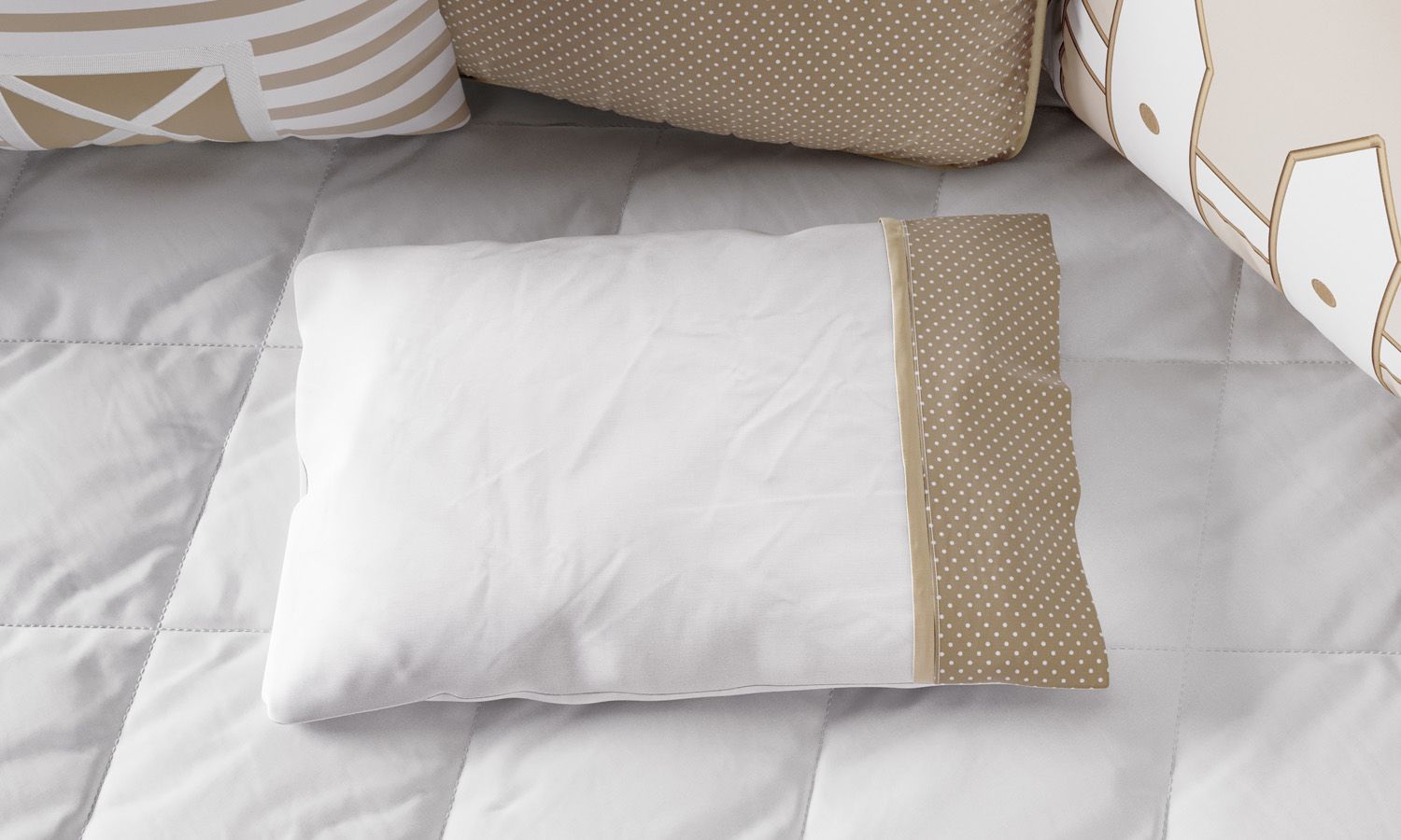 Jogo de Fronhas Bordado Fazendinha