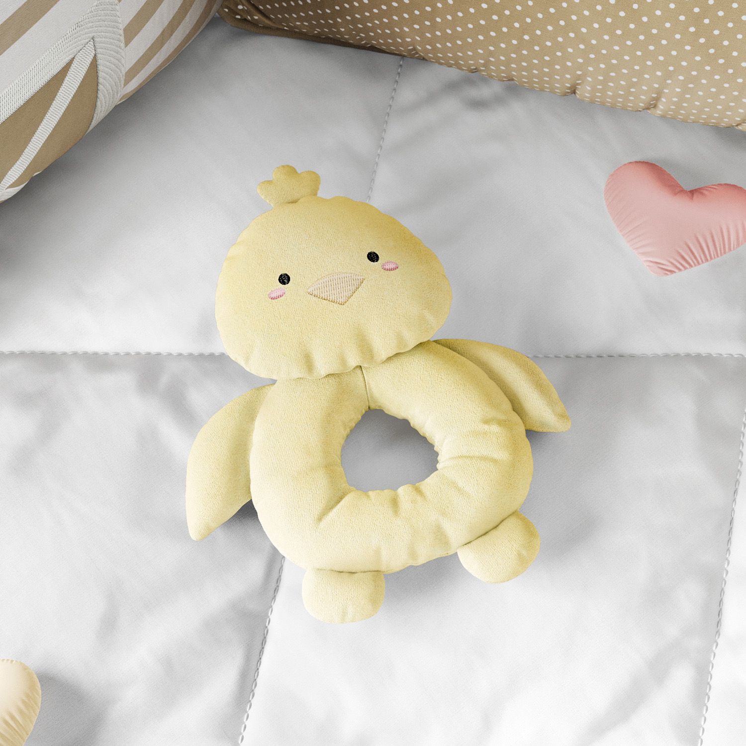 Chocalho Pelúcia Amiguinho Pintinho