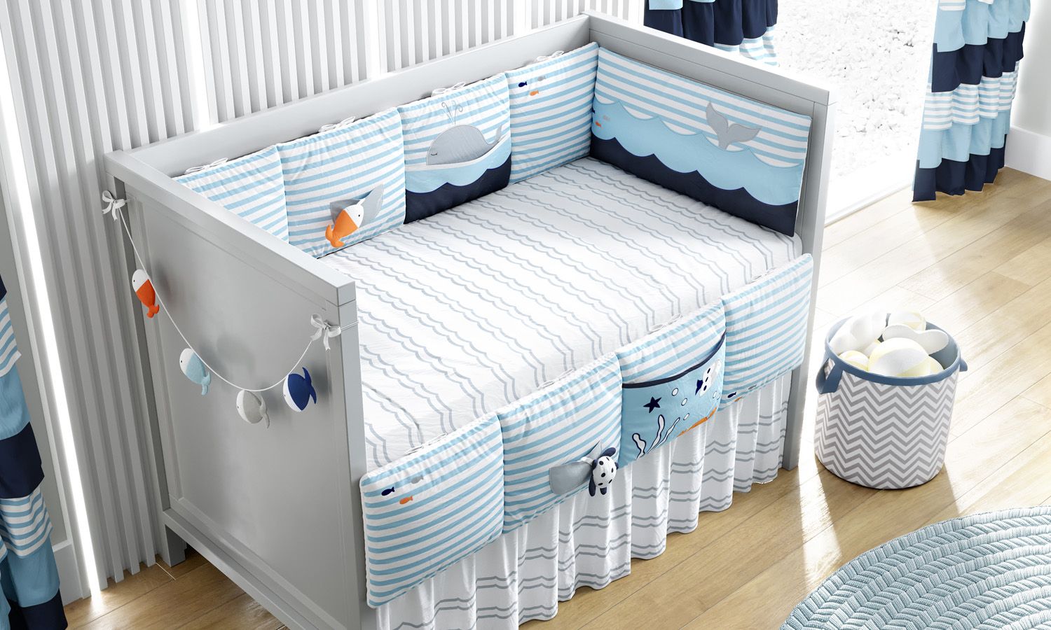 Kit Berço Fundo do Mar