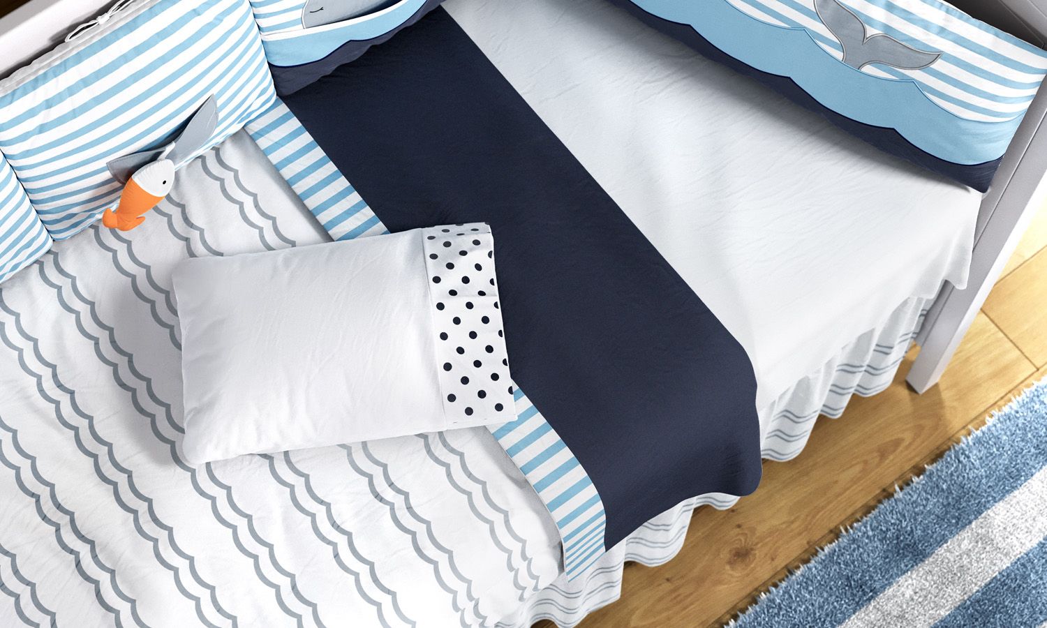 Kit Berço Fundo do Mar