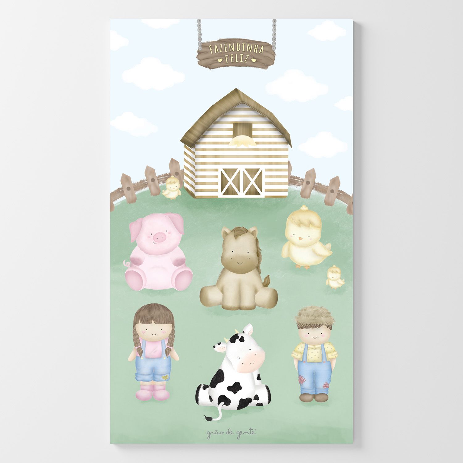 Adesivo de Parede Fazendinha
