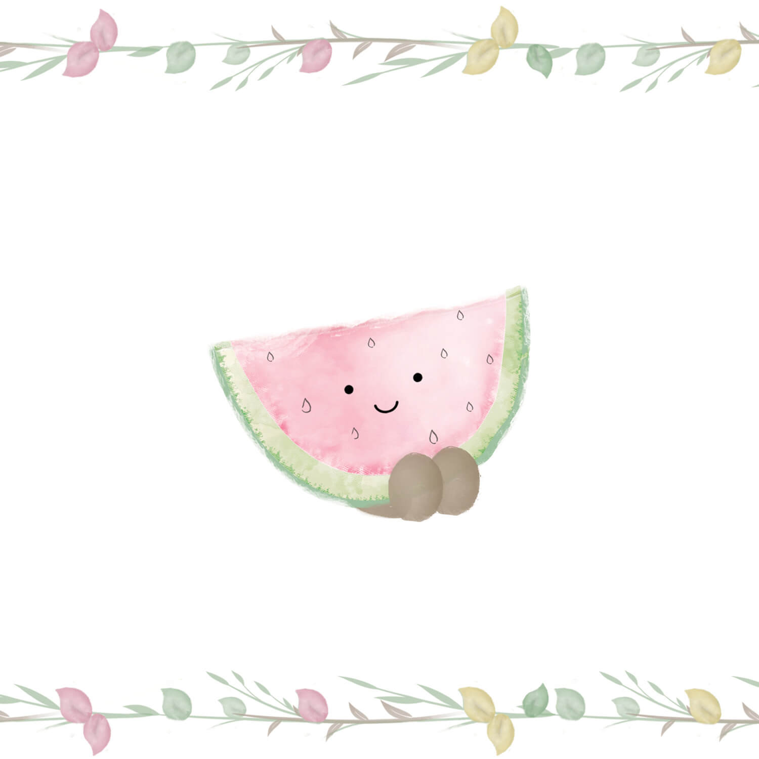 Faixa Adesiva de Parede Frutinhas