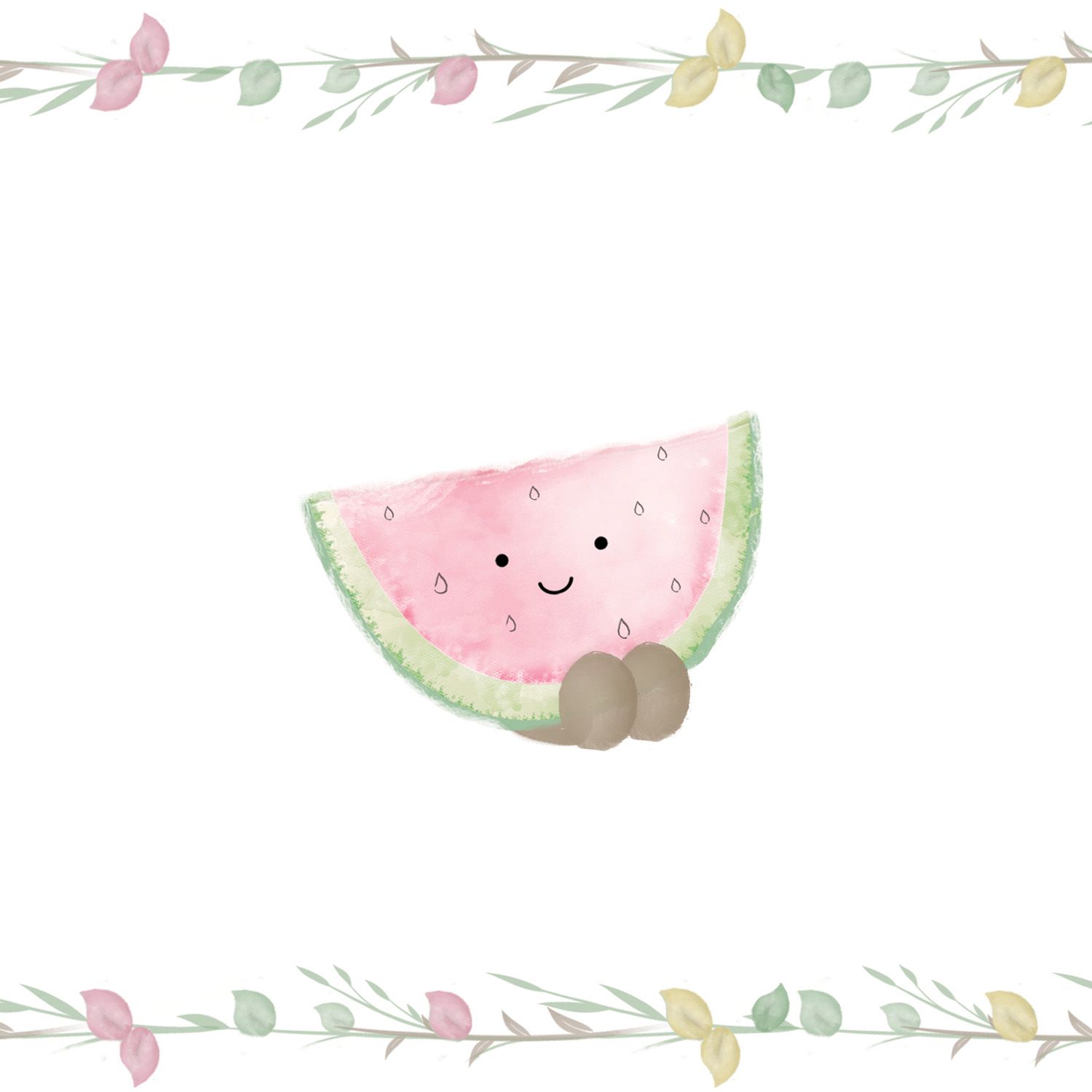 Faixa Adesiva de Parede Frutinhas