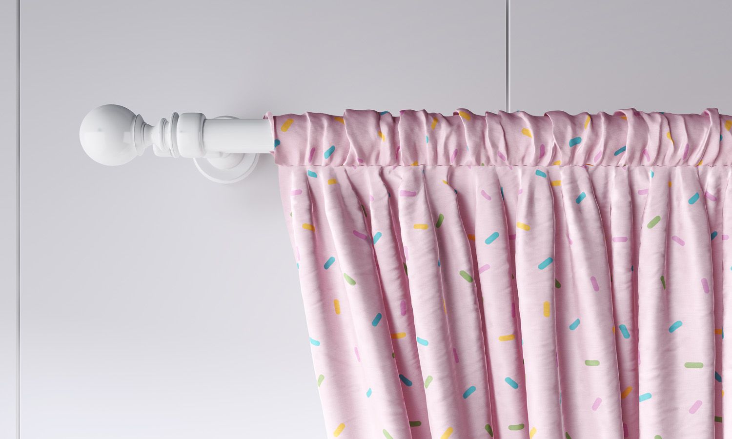 Cortina Doce Encanto Granulado Colorido