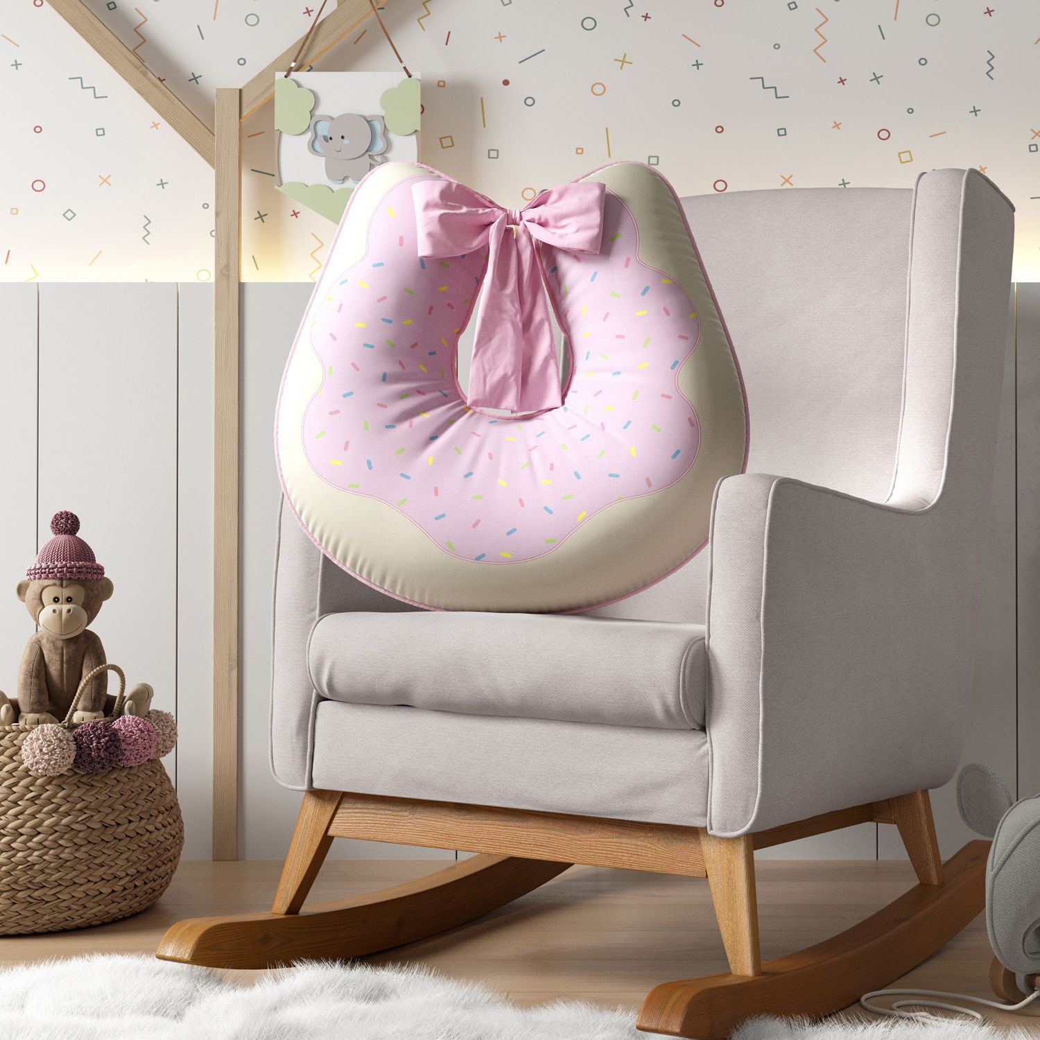 Almofada Amamentação Doce Encanto Donut