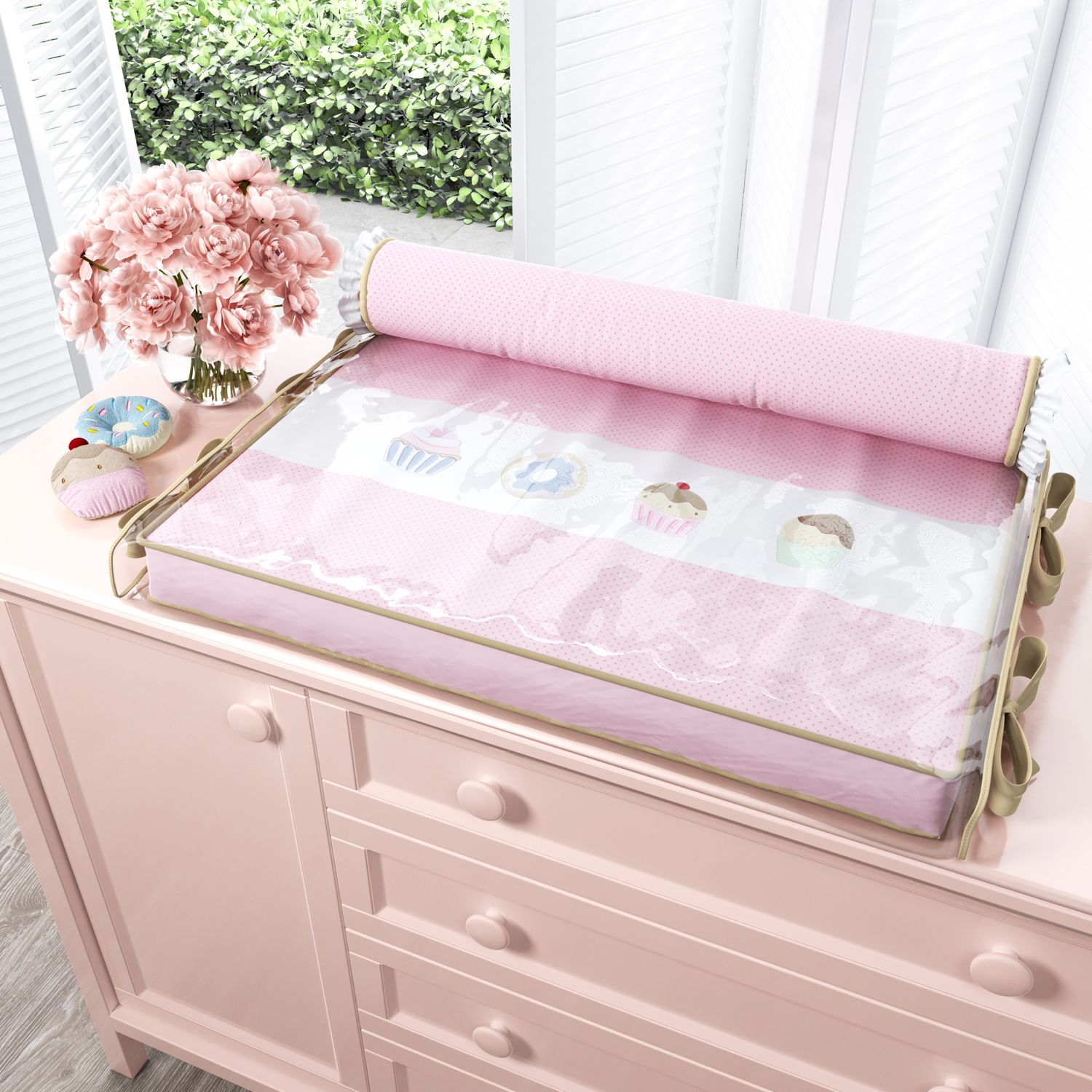 Trocador de Fraldas com Rolinho Doce Encanto