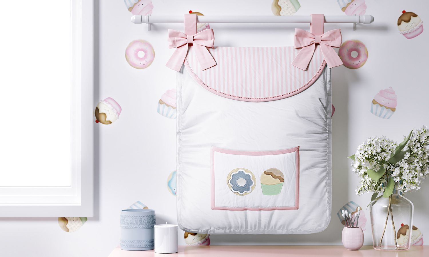 Porta Fraldas Varão Doce Encanto