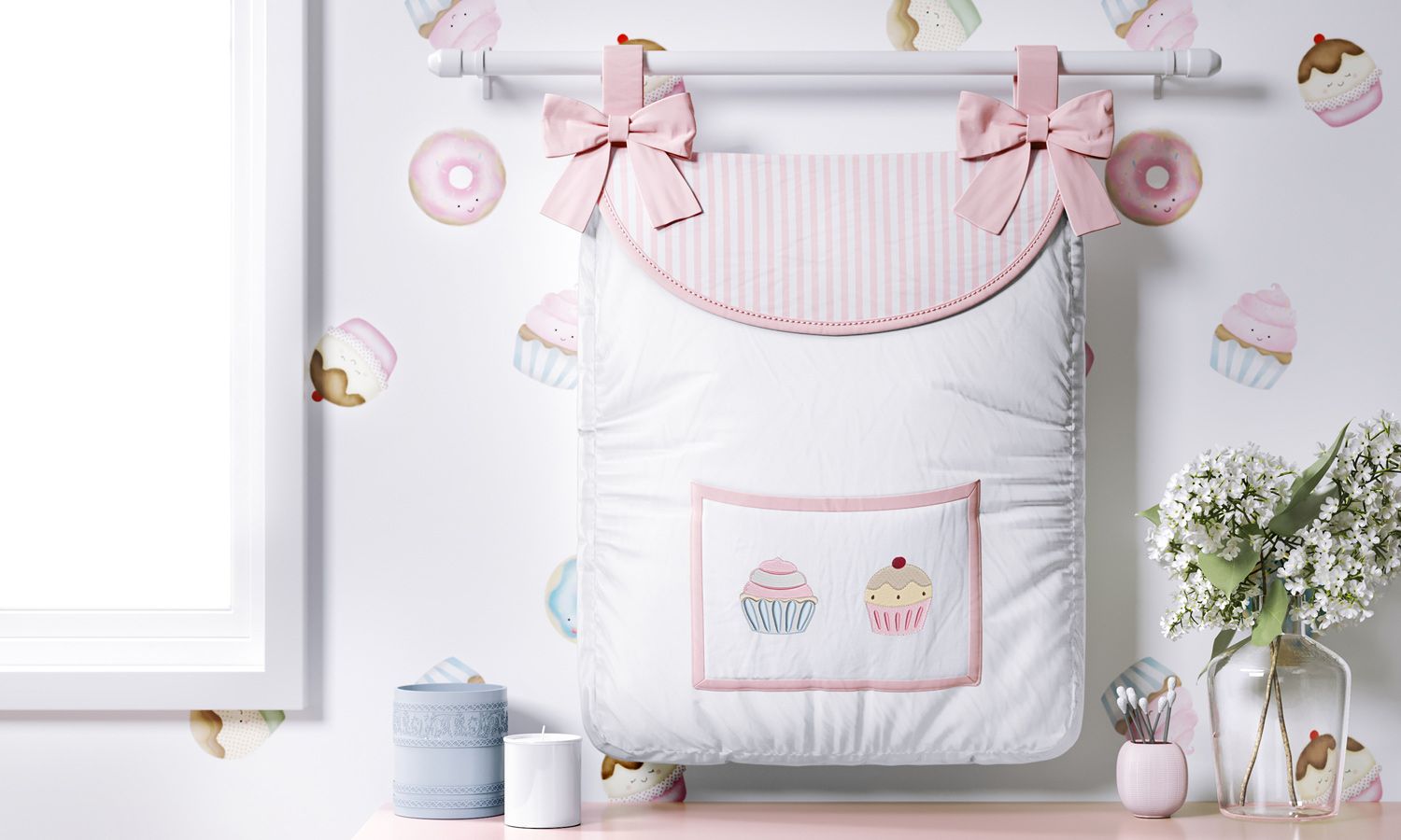 Porta Fraldas Varão Doce Encanto