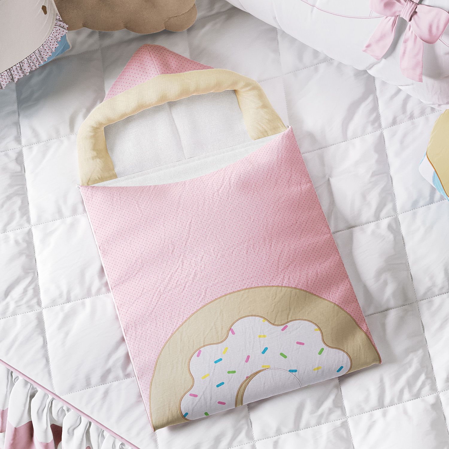 Porta Bebê Com Capuz Doce Encanto Donut