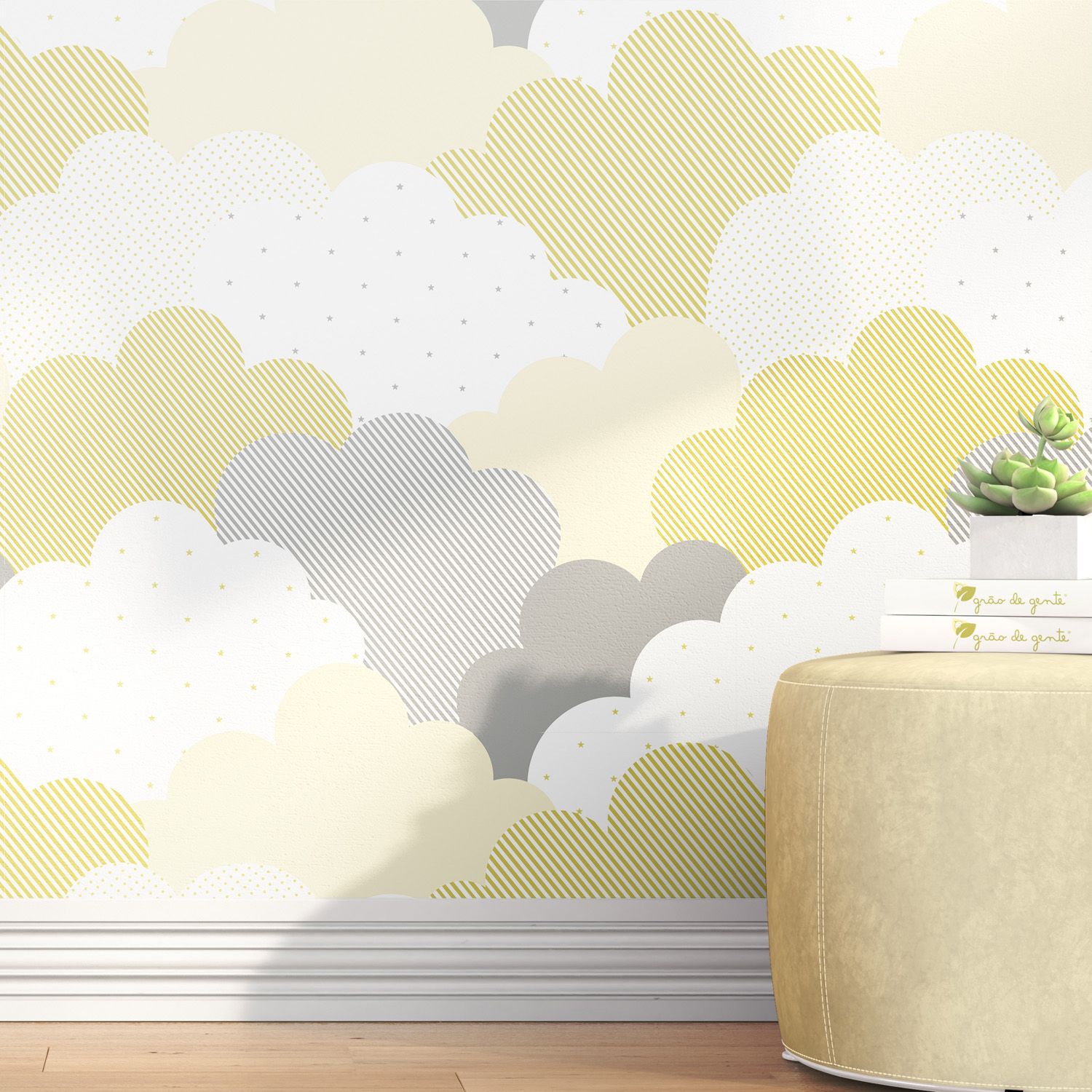 Papel de Parede Nuvem de Algodão 3m