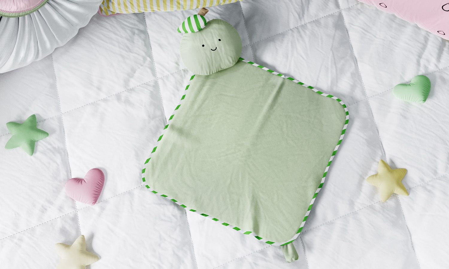 Naninha De Bebê Amiguinha Maçã Verde