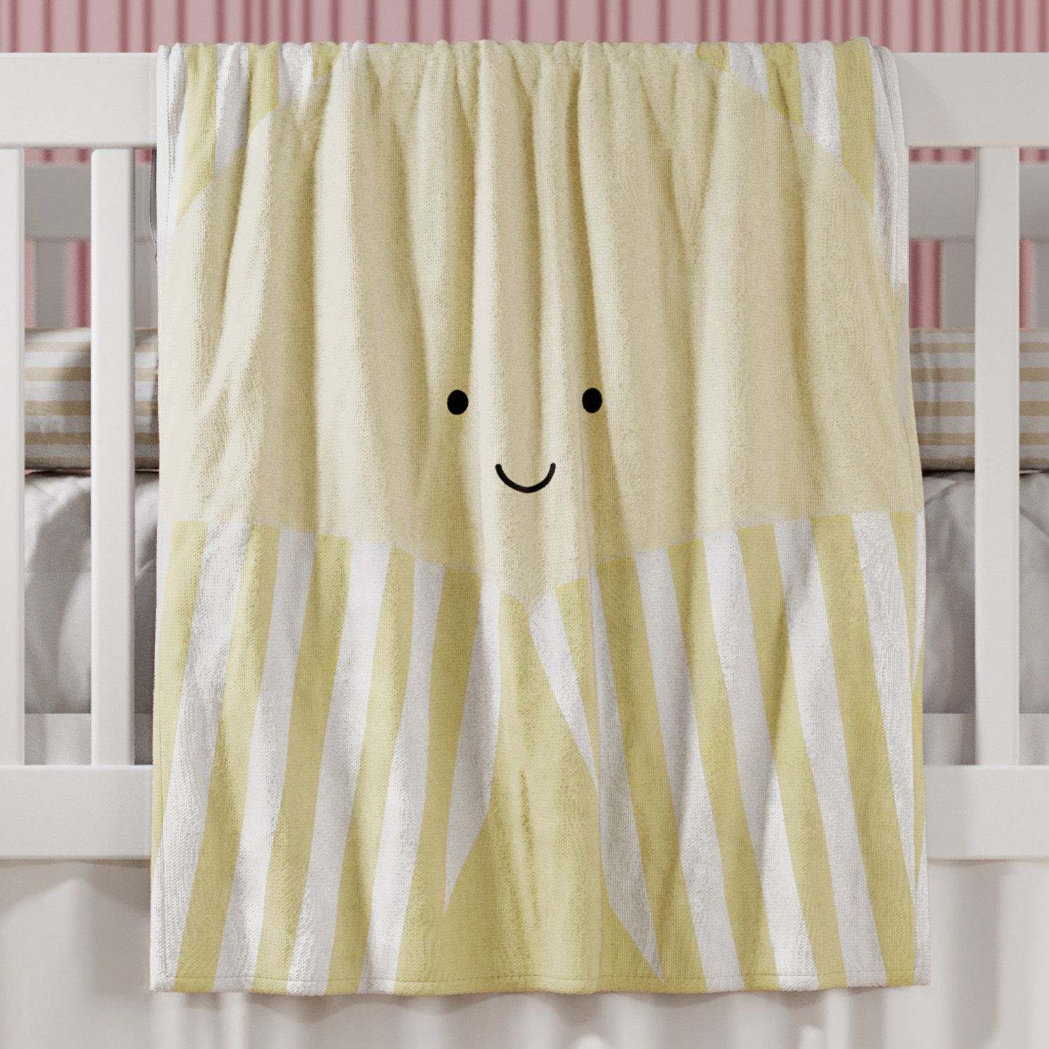 Manta Bebê Tricot Amiguinha Bananinha 1m