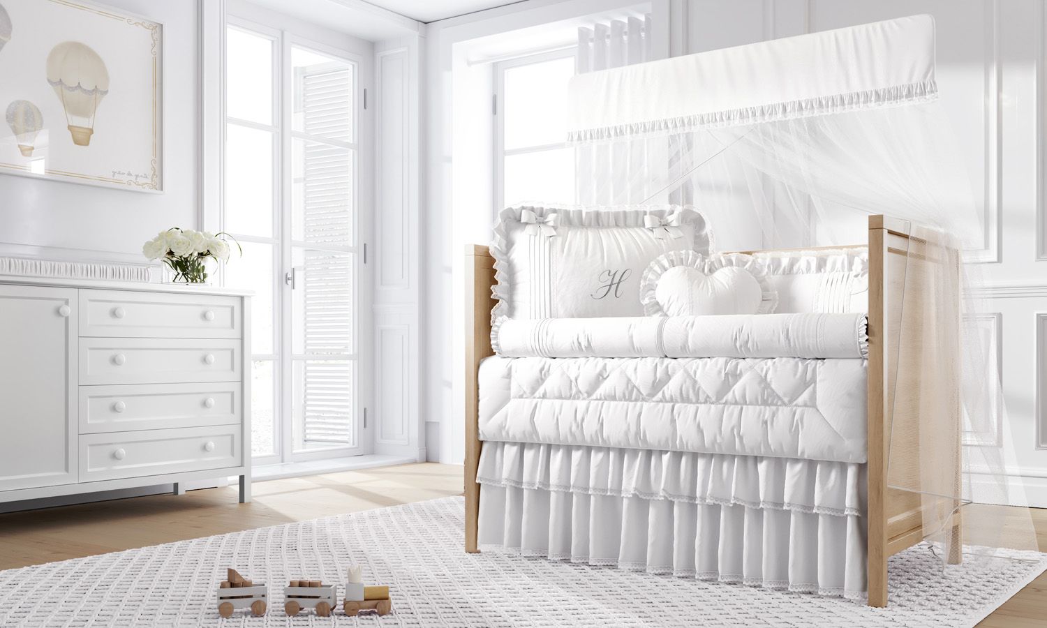 Kit Berço Sonho Provençal Personalizado