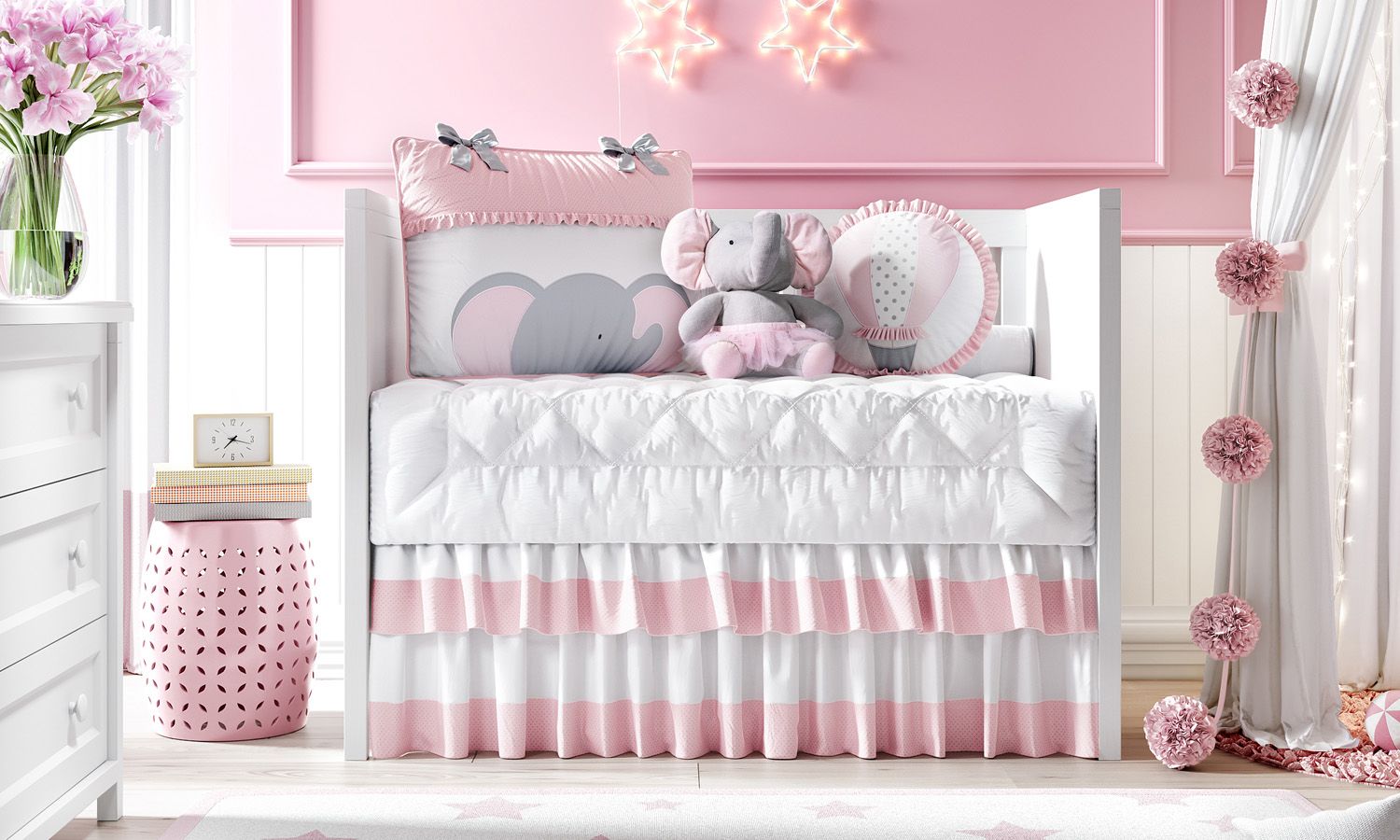 Kit Berço Elefantinha e o Balão