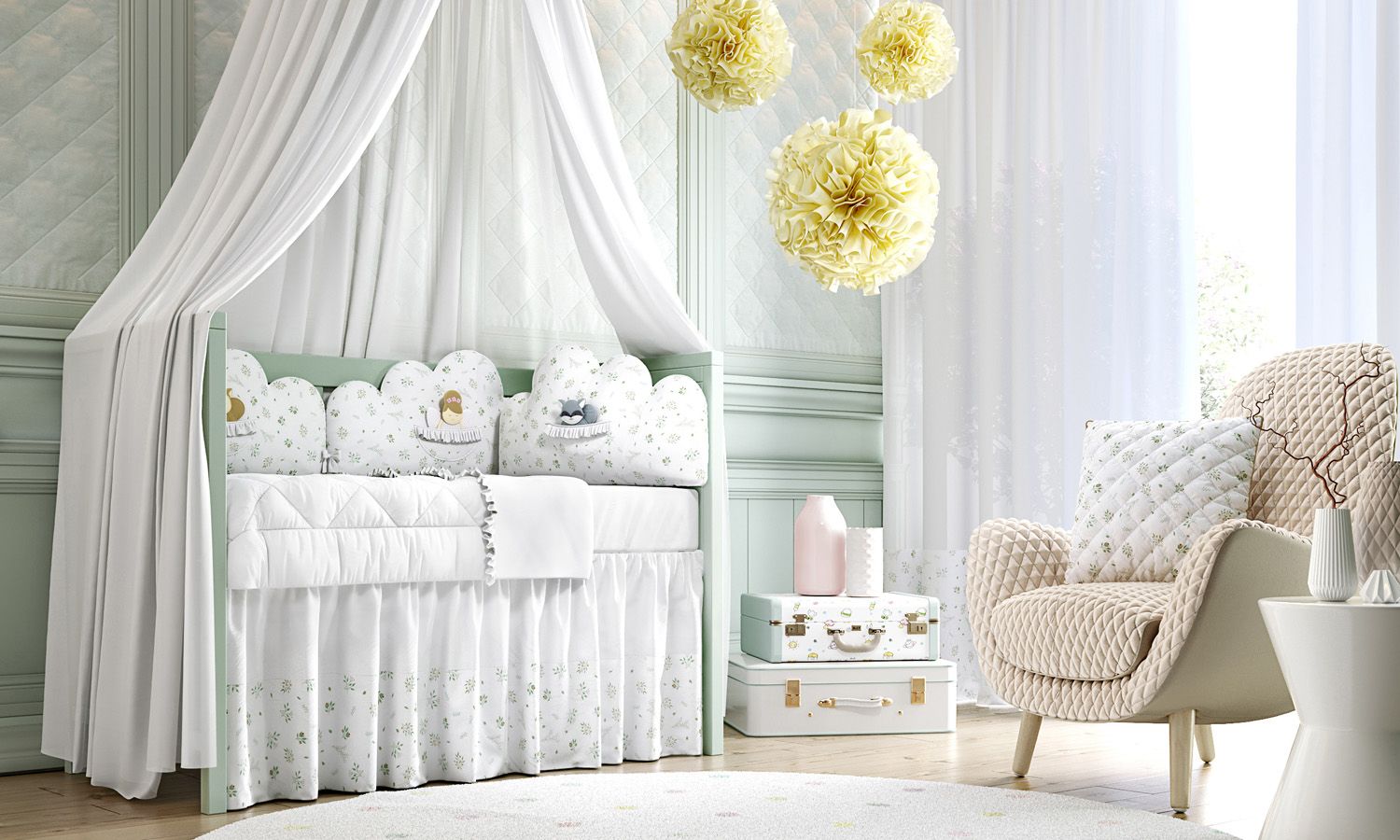 Kit Berço Bosque Encantado