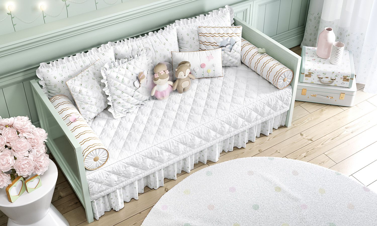 Kit Cama Babá Bosque Encantado