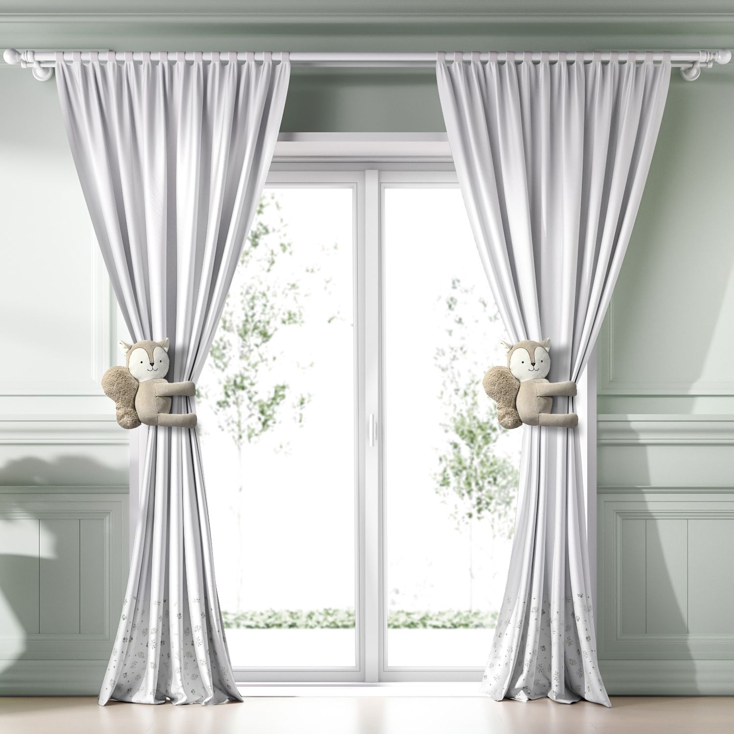 Cortina Floral Bosque Encantado