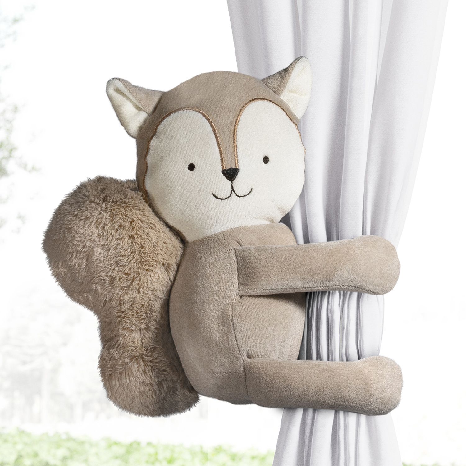 Prendedor de Cortina Esquilo 2 Peças