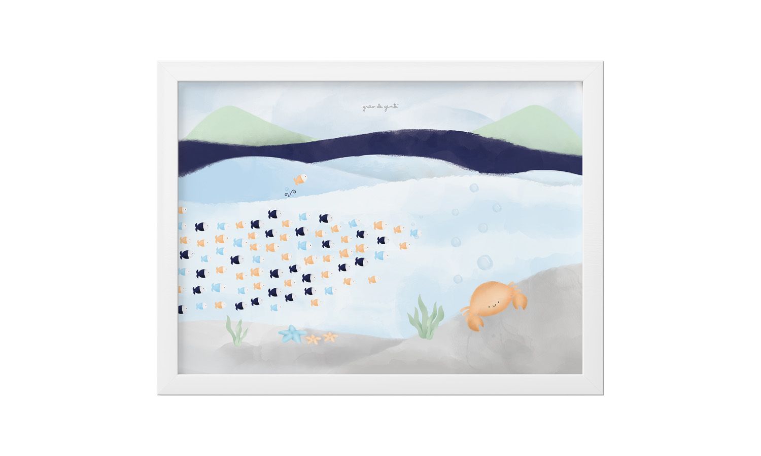 Quadro Fundo do Mar 60cm