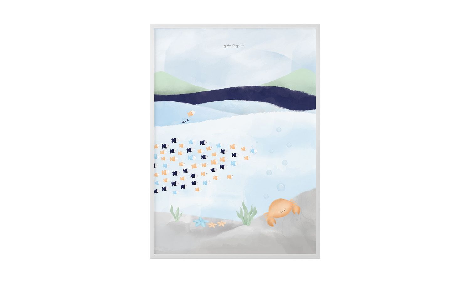 Quadro Fundo do Mar 40cm