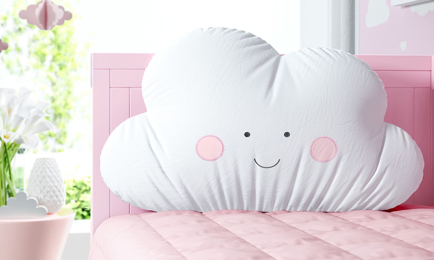 Kit Berço Amiguinhos Nuvem Azul