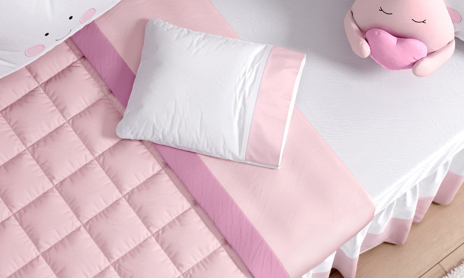 Kit Berço Amiguinhos Nuvem Azul