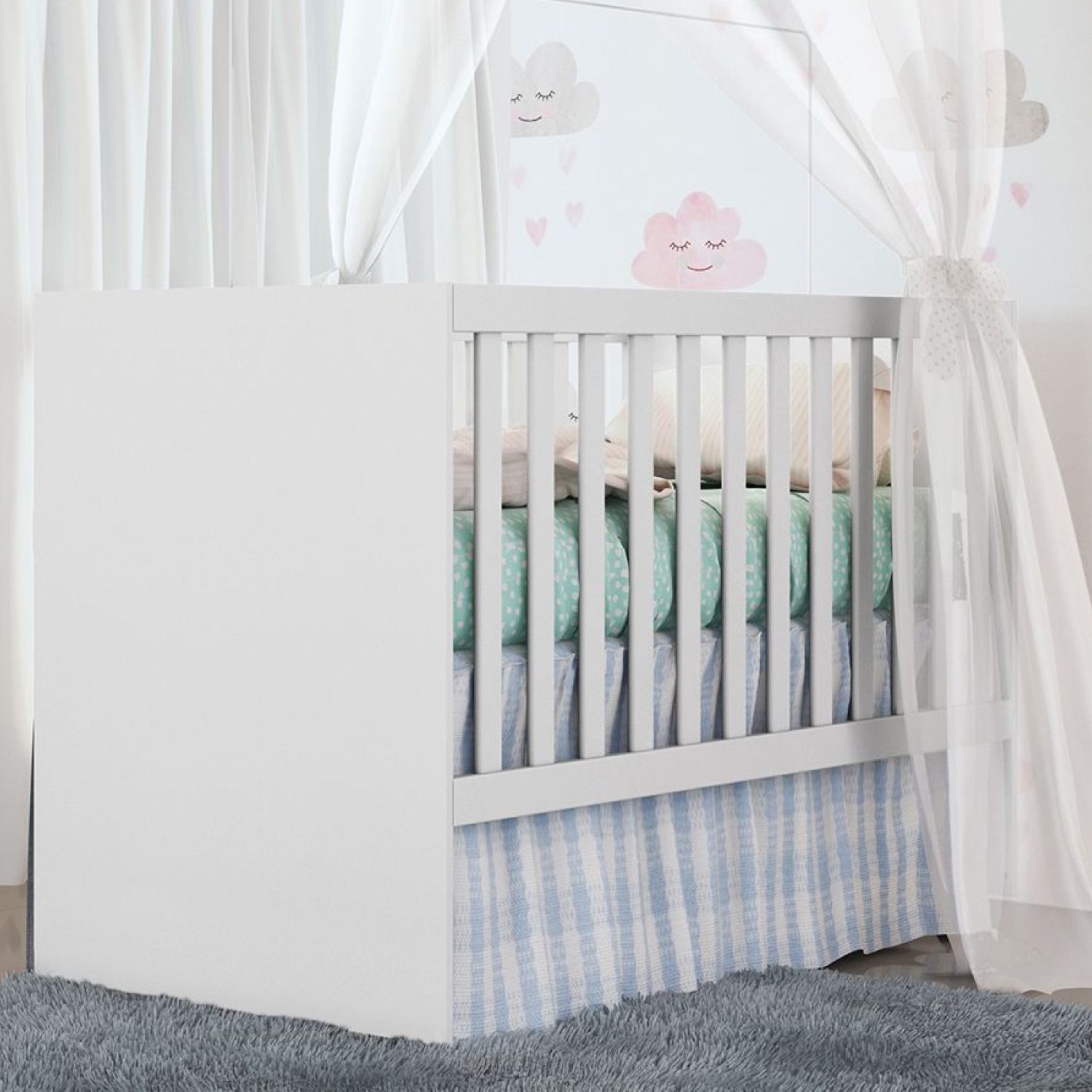 Berço Americano Branco Lipe