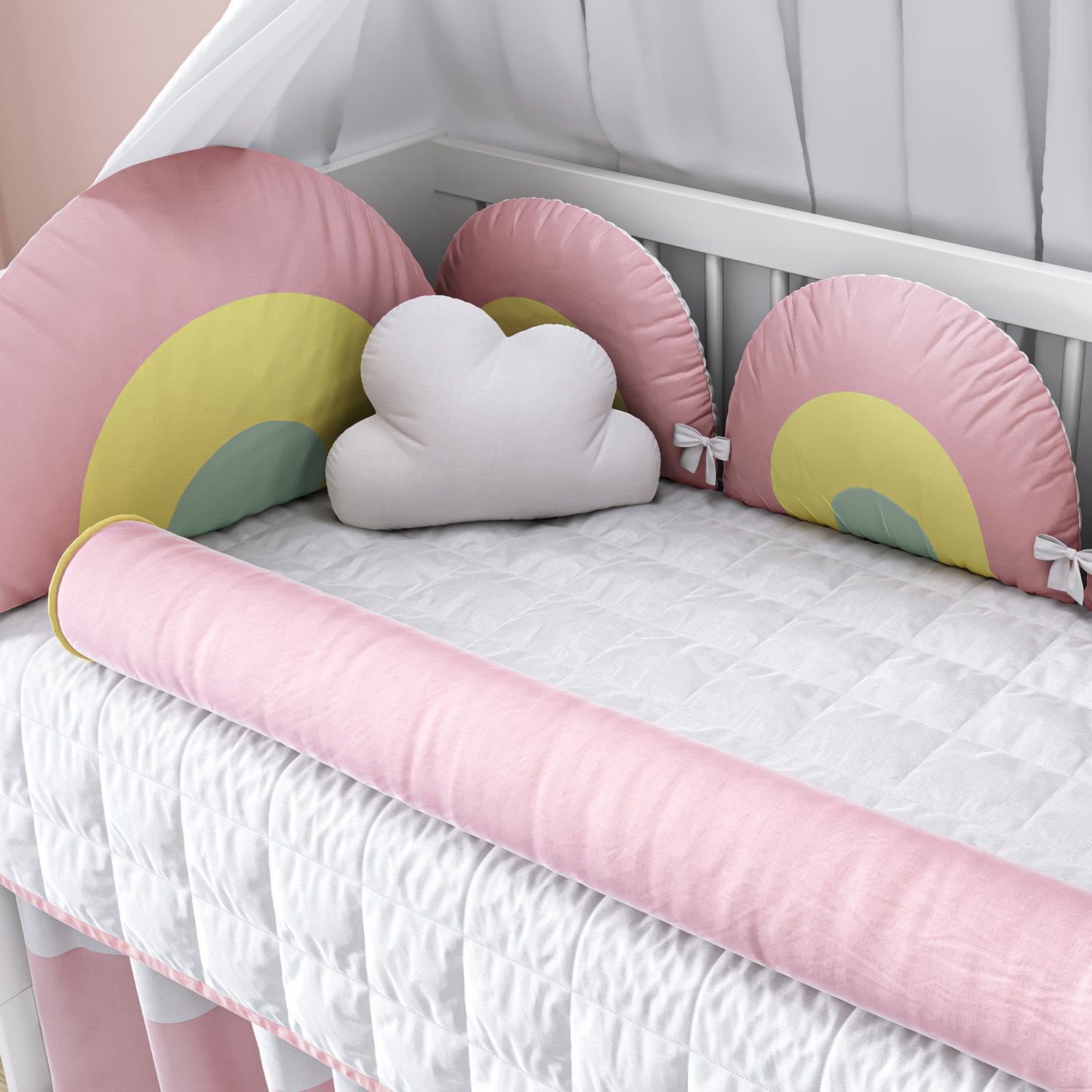 Kit Berço Amiguinhas Arco-íris