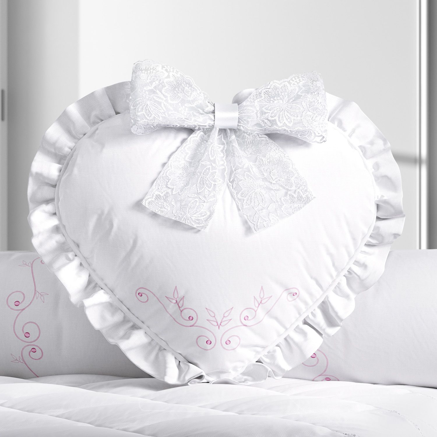 Almofada Coração Arabesque 40cm