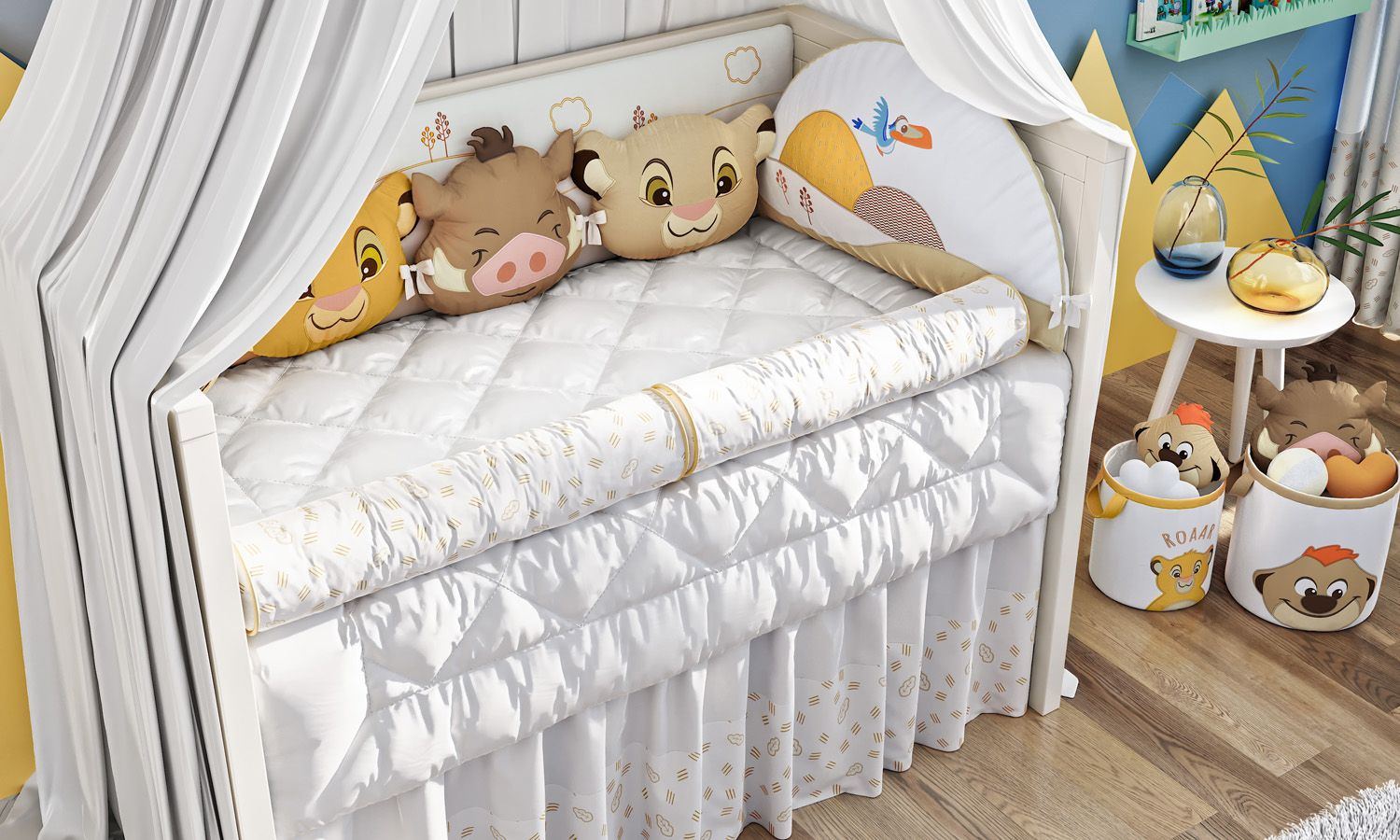 Kit Berço Amiguinhos O Rei Leão