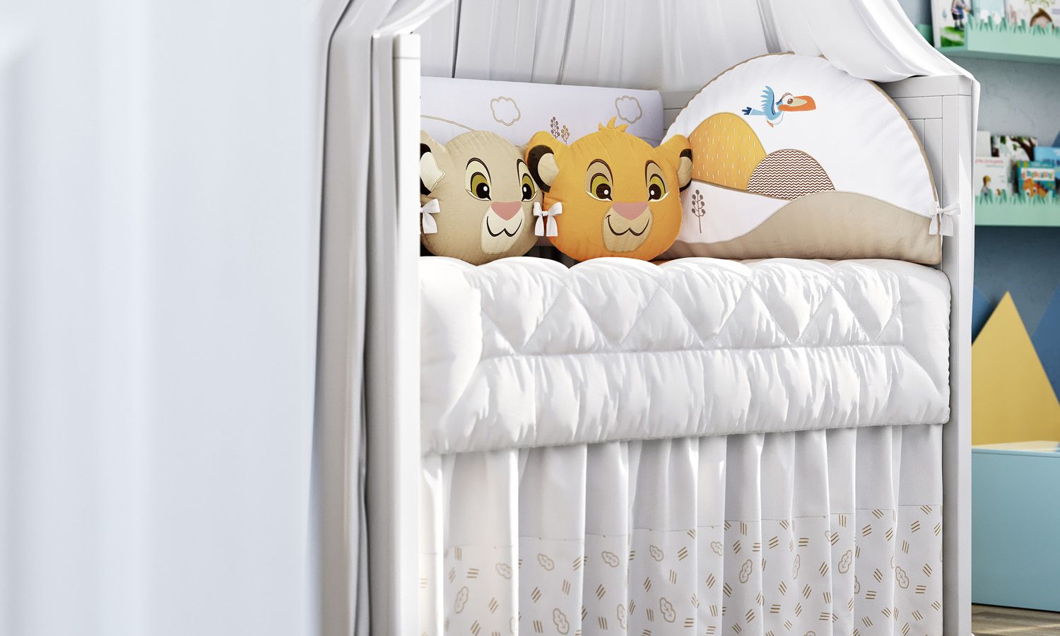 Kit Berço Amiguinhos O Rei Leão