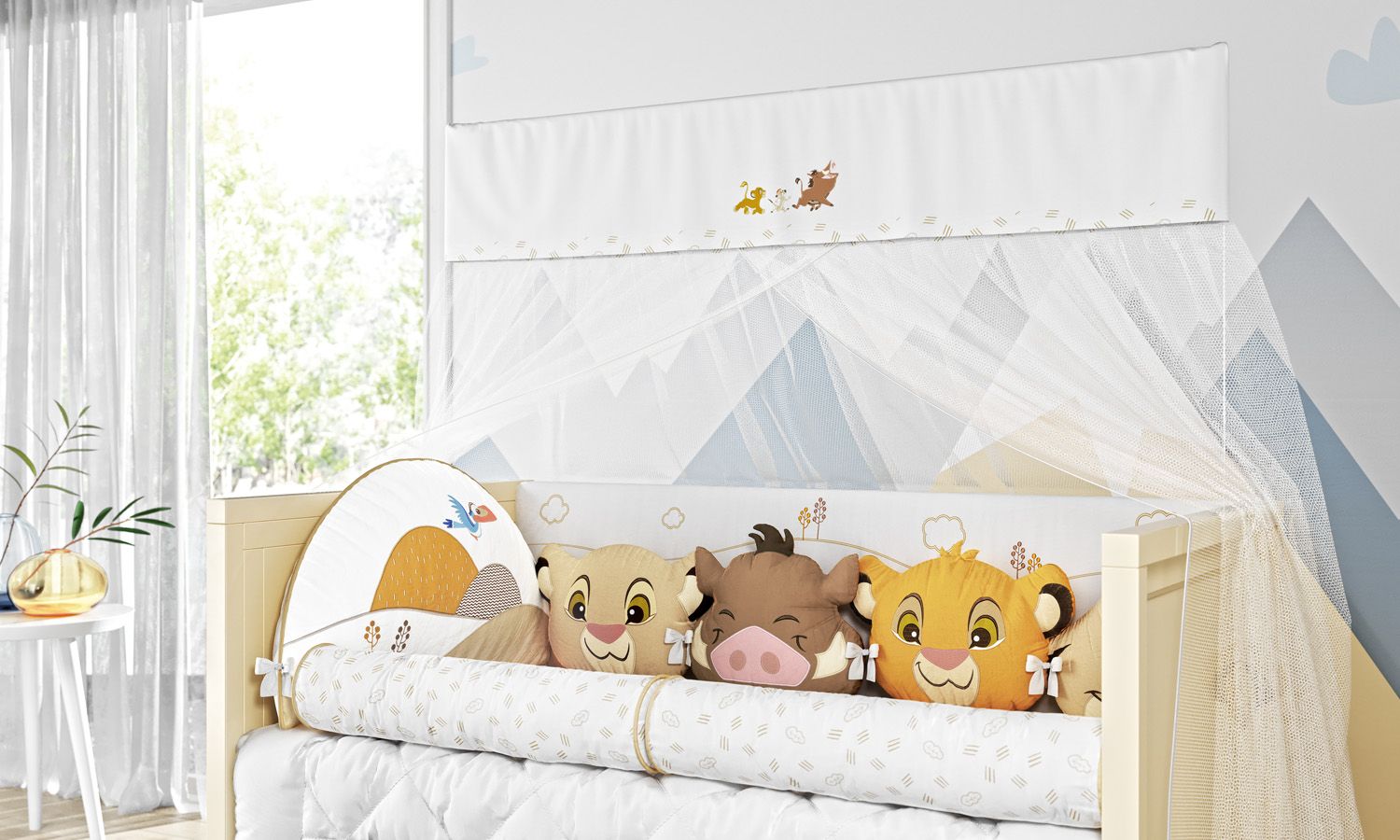 Kit Berço Amiguinhos O Rei Leão