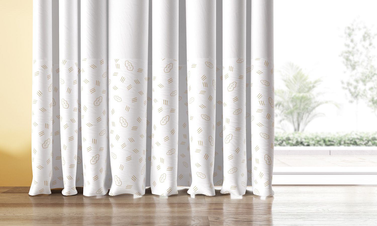 Cortina Estampa Folha Amiguinhos O Rei Leão