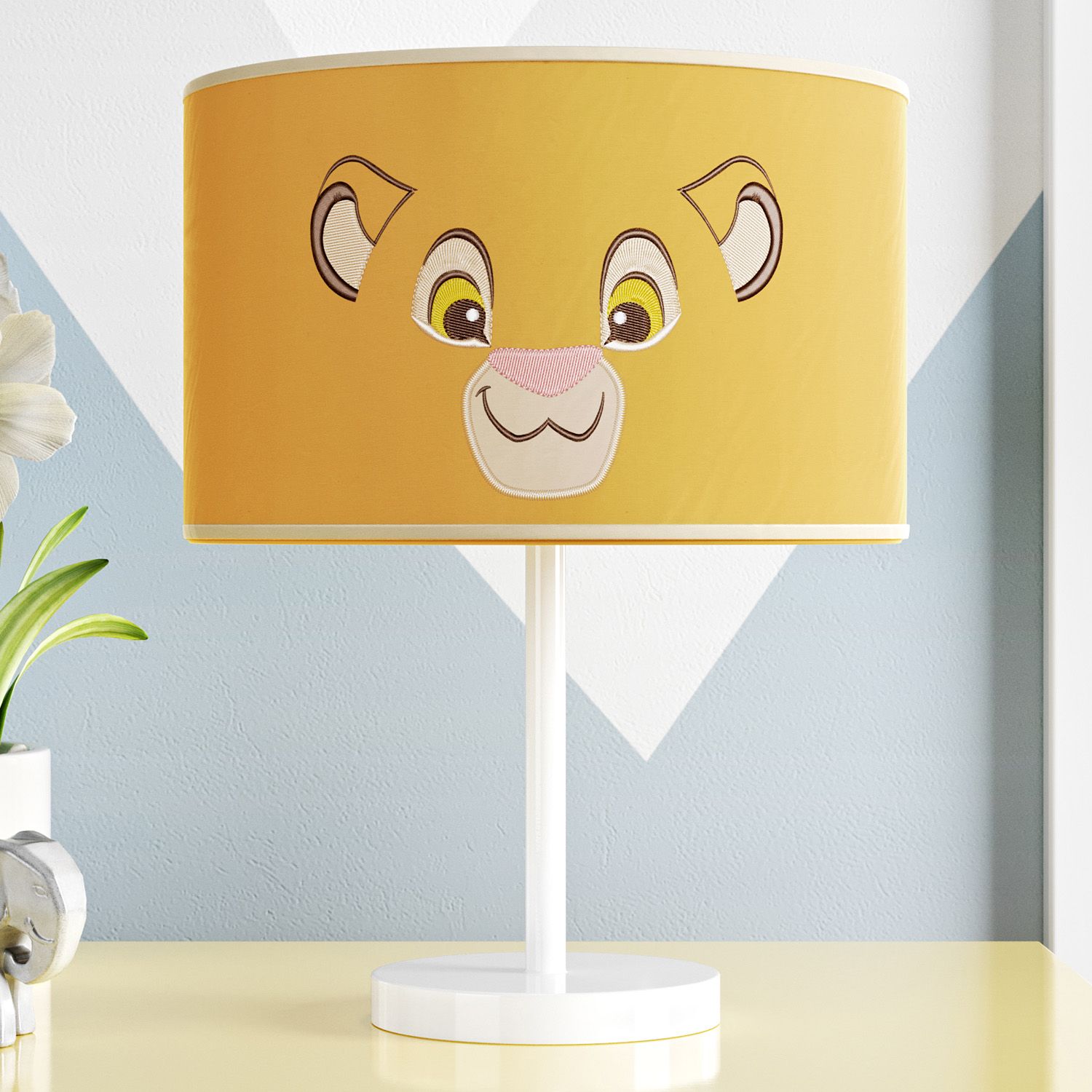 Abajur Simples Amiguinho Simba O Rei Leão