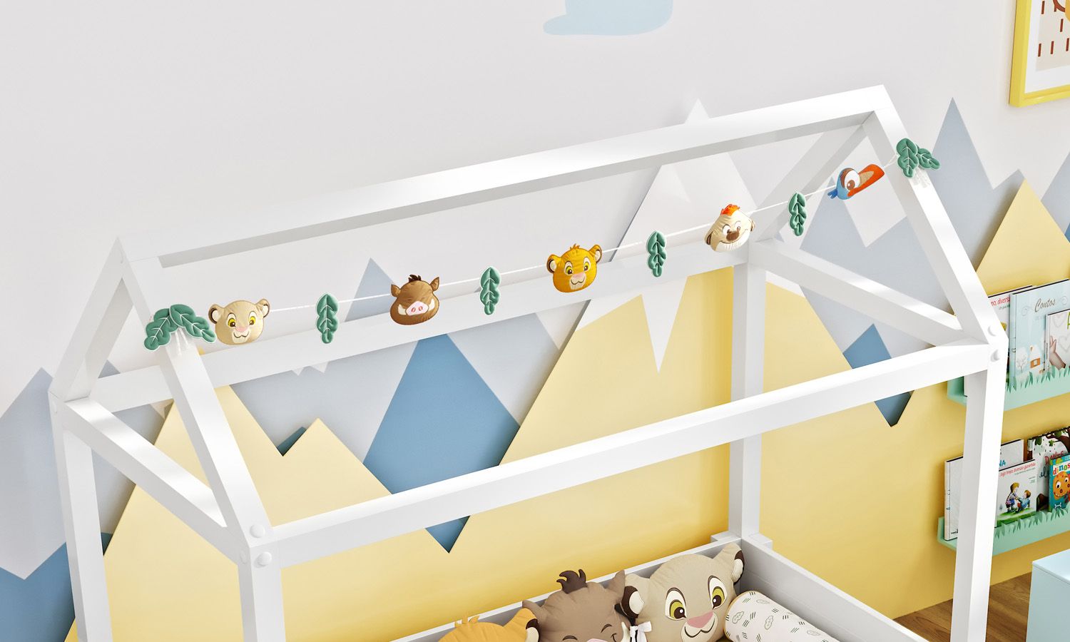 Varal de Cama Amiguinhos O Rei Leão 1,60m