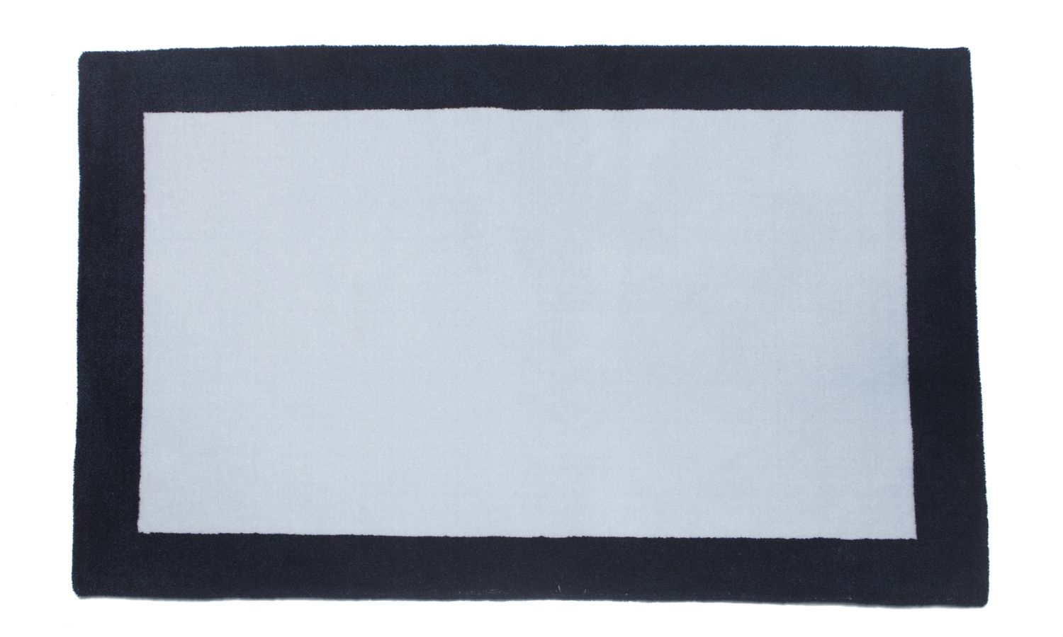 Tapete Retangular Azul Moldura Marinho 1,50m