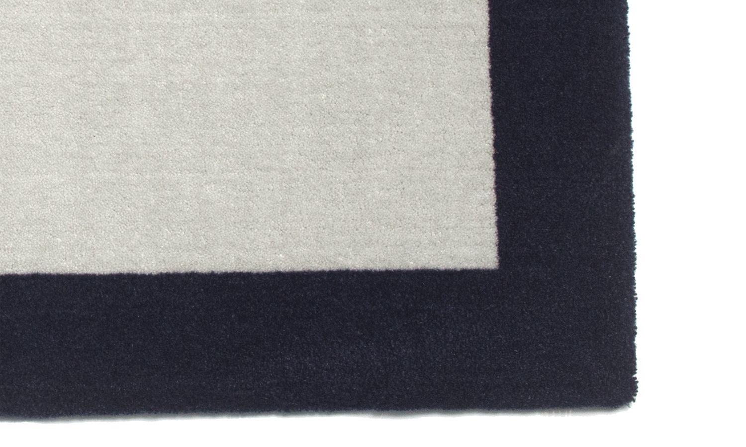 Tapete Retangular Azul Moldura Marinho 1,50m