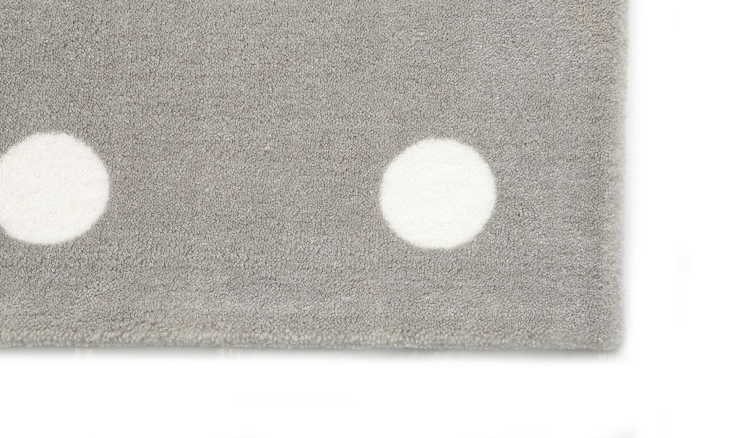 Tapete Retangular Bege Bolão Branco 1,50m