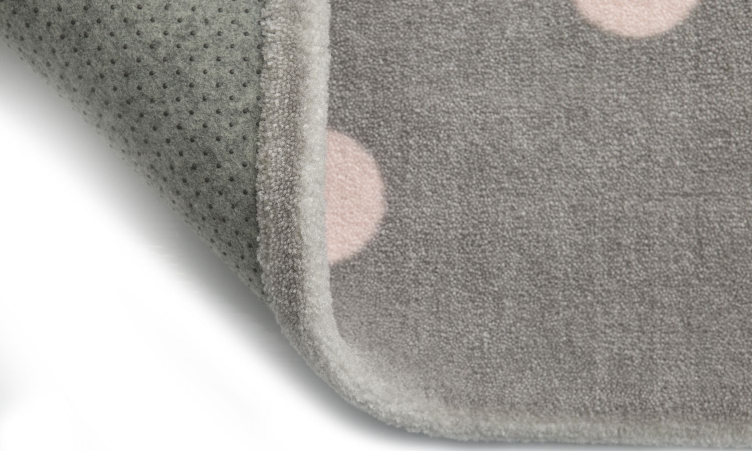 Tapete Retangular Bege Bolão Branco 1,50m