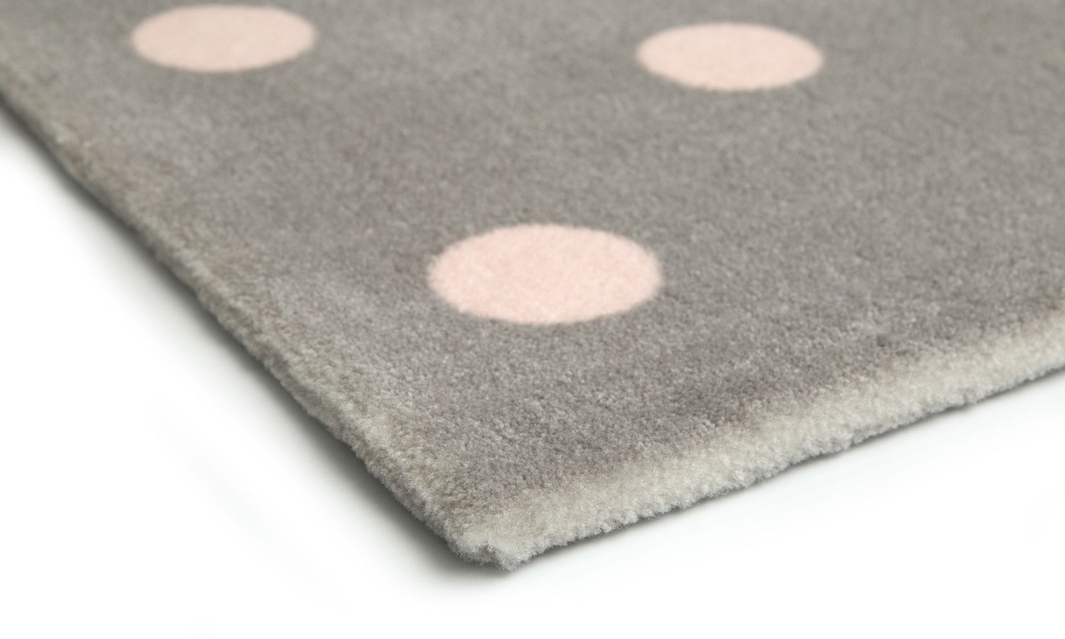 Tapete Retangular Bege Bolão Branco 1,50m