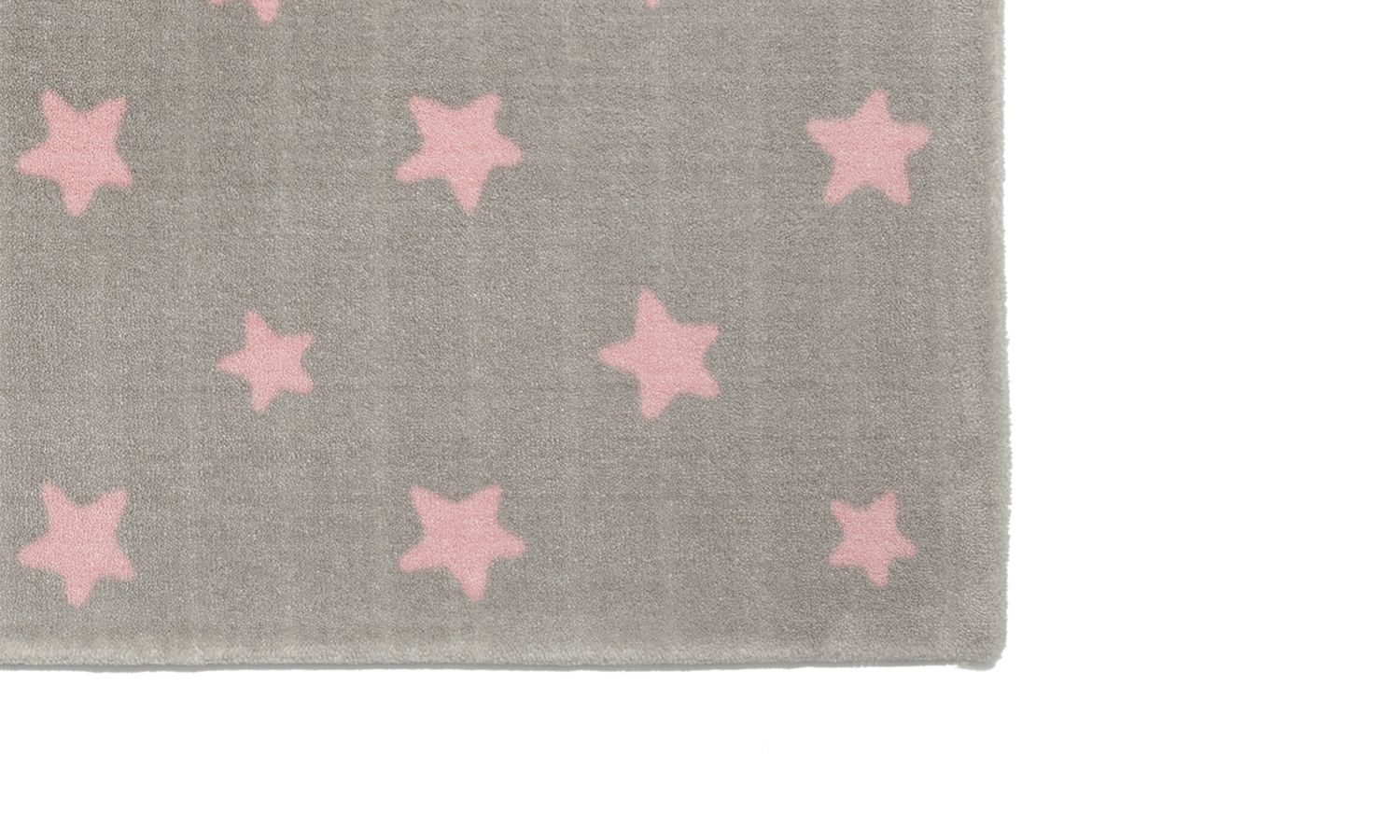Tapete Retangular Cinza Estrela Azul 1,50m