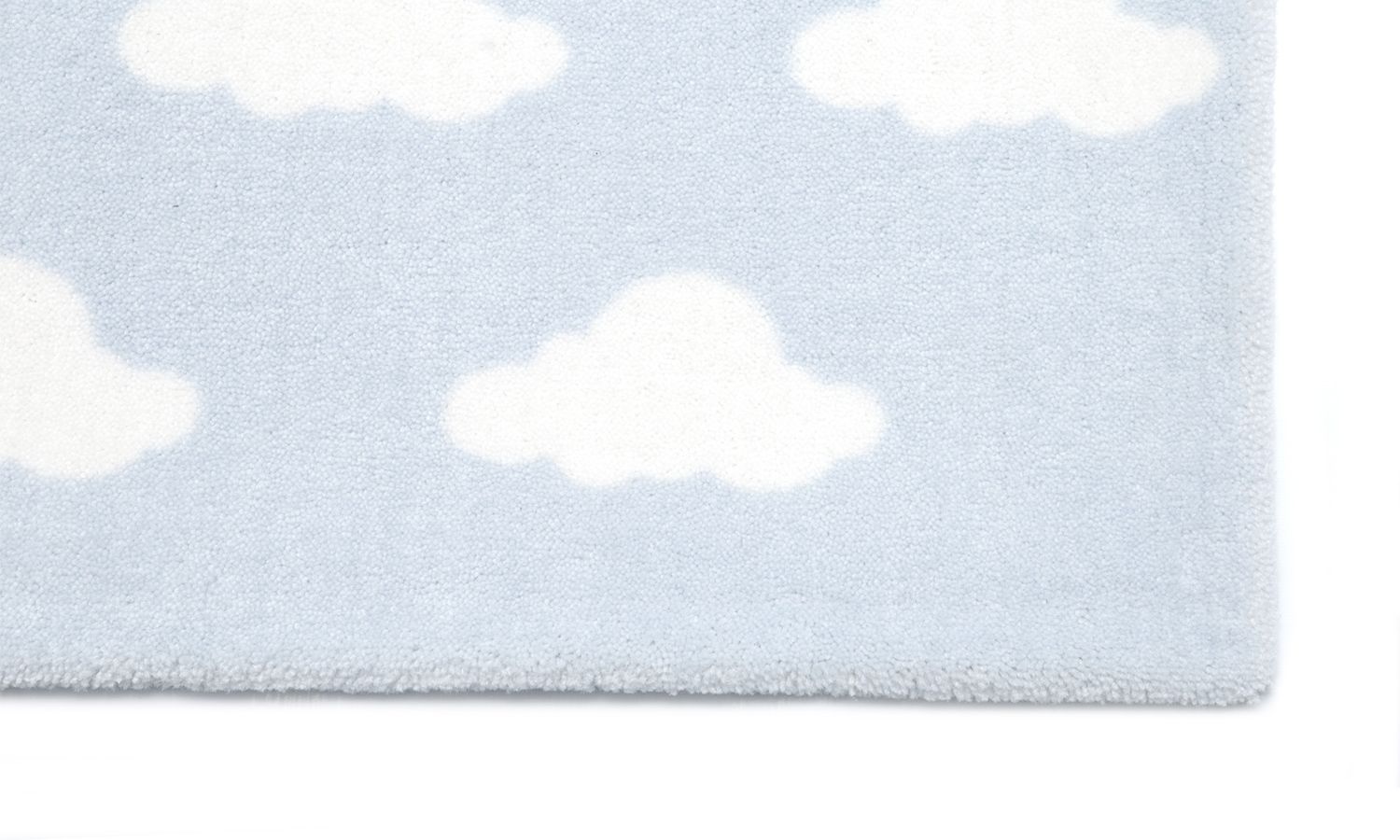 Tapete Retangular Cinza Nuvem Branco 1,50m