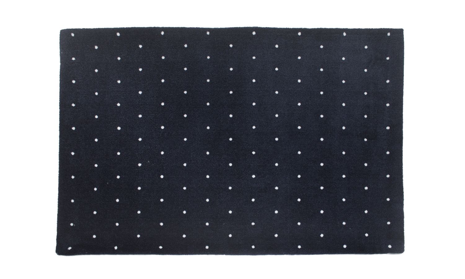 Tapete Retangular Bege Poá Branco 2,50m