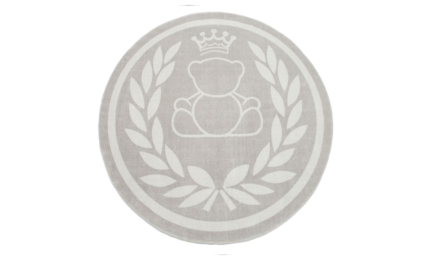 Tapete Redondo Urso Realeza Azul Marinho 1,60m