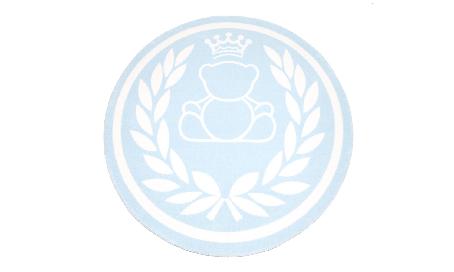 Tapete Redondo Urso Realeza Azul Marinho 1,60m