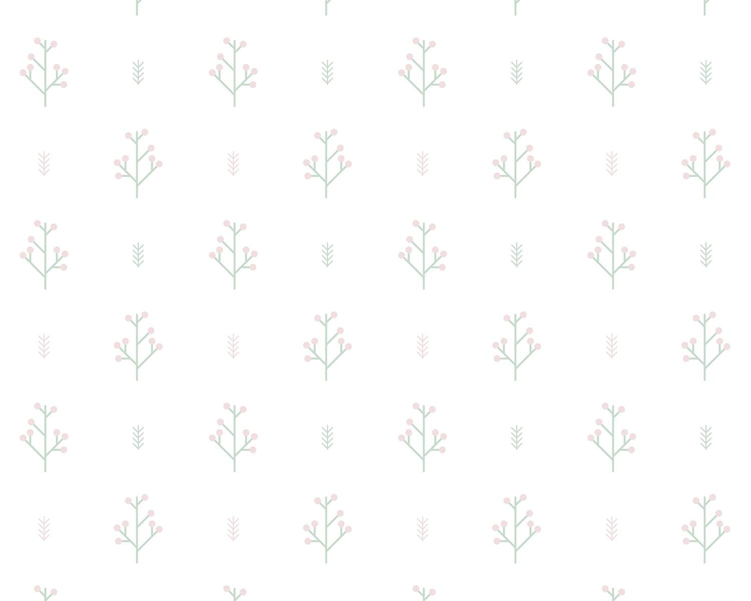 Papel de Parede Setas e Raminhos Preto e Cinza