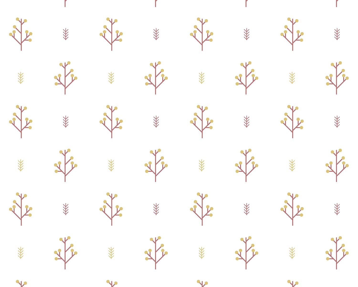 Papel de Parede Setas e Raminhos Preto e Cinza